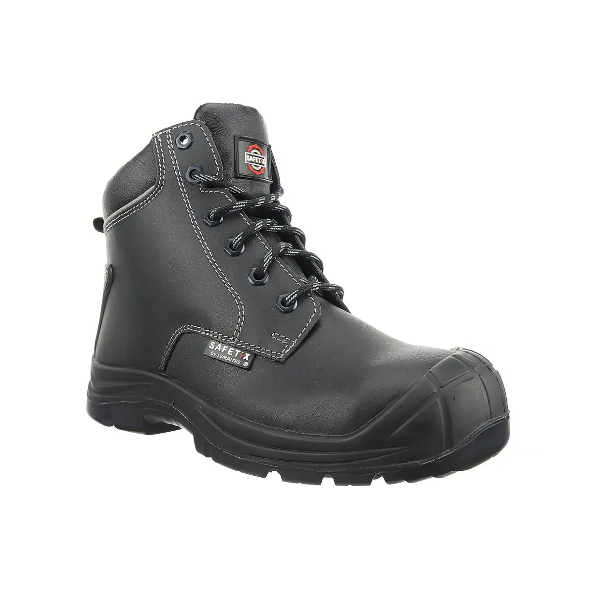 Safetix Leo B PU/RU Derby Safety Boot c/w Cap — Black